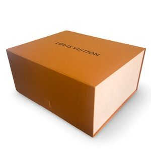 Louis Vuitton Authentic Gift Box + Dust Bag Sz: Sz: 7.5 x 7.5 x 3”